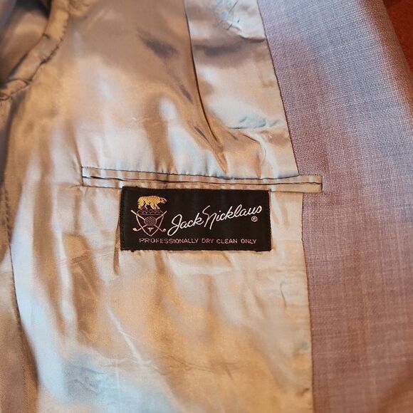 Hart Schaffer Marx Jack Nicklaus Suit Golf Sports Coat 42R Dress Pants 36R Blue - Picture 14 of 16